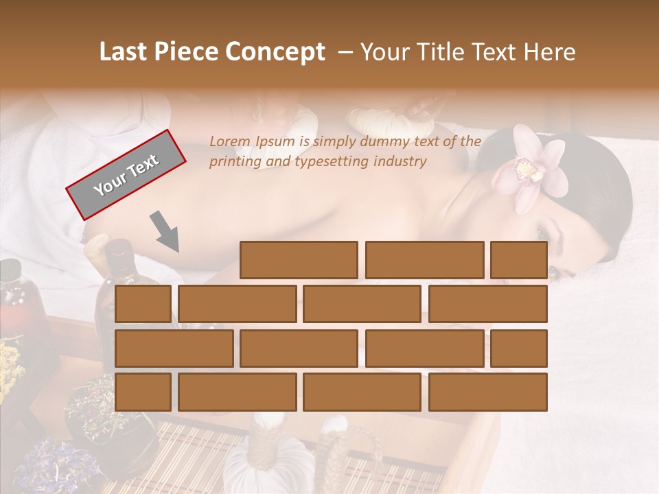 Tissue Massage Beauty Young Woman PowerPoint Template