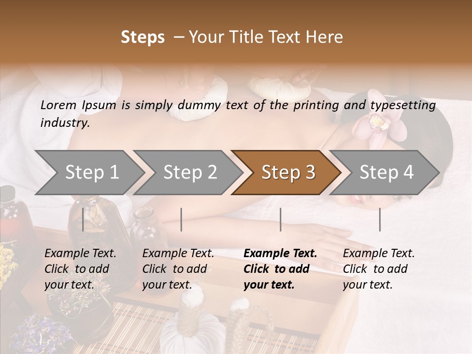 Tissue Massage Beauty Young Woman PowerPoint Template