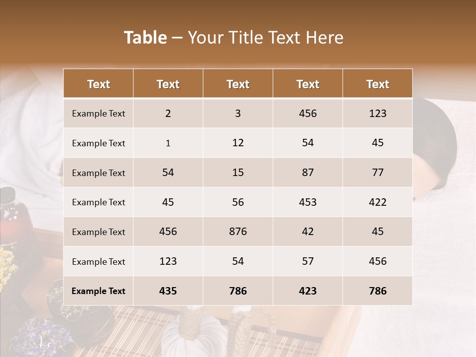 Tissue Massage Beauty Young Woman PowerPoint Template