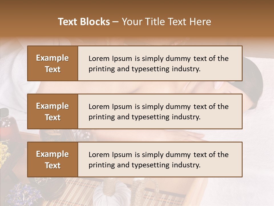 Tissue Massage Beauty Young Woman PowerPoint Template