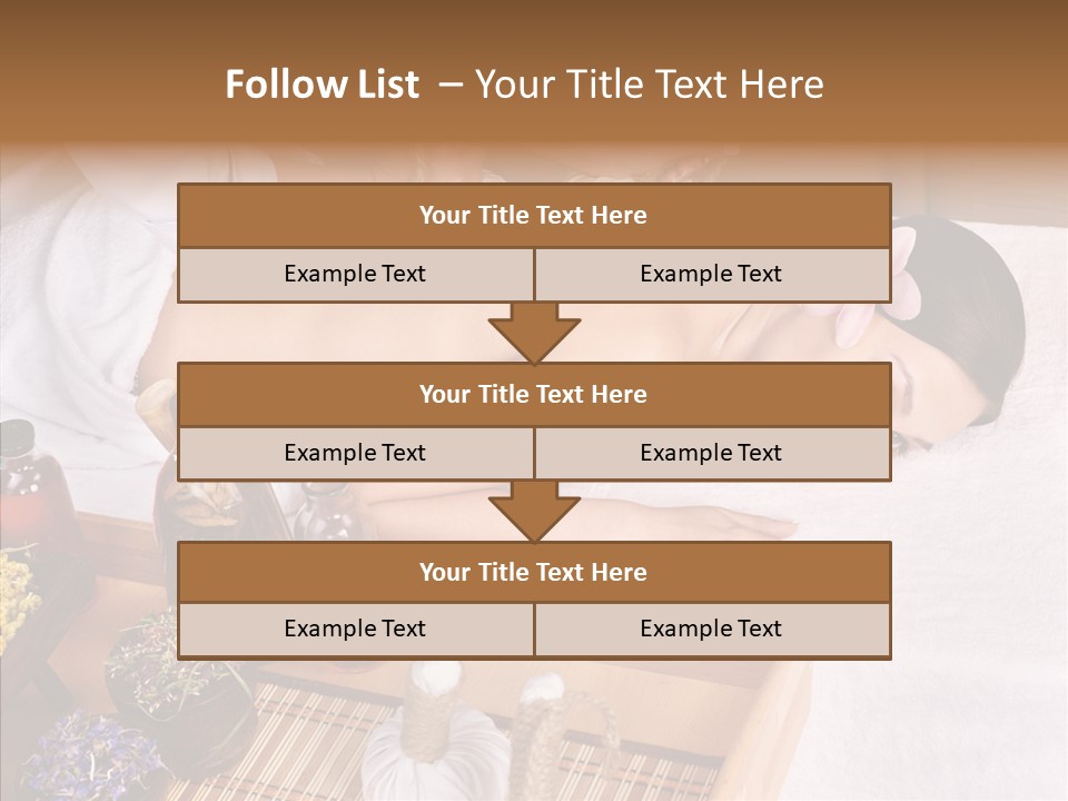 Tissue Massage Beauty Young Woman PowerPoint Template