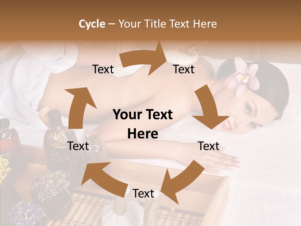 Tissue Massage Beauty Young Woman PowerPoint Template