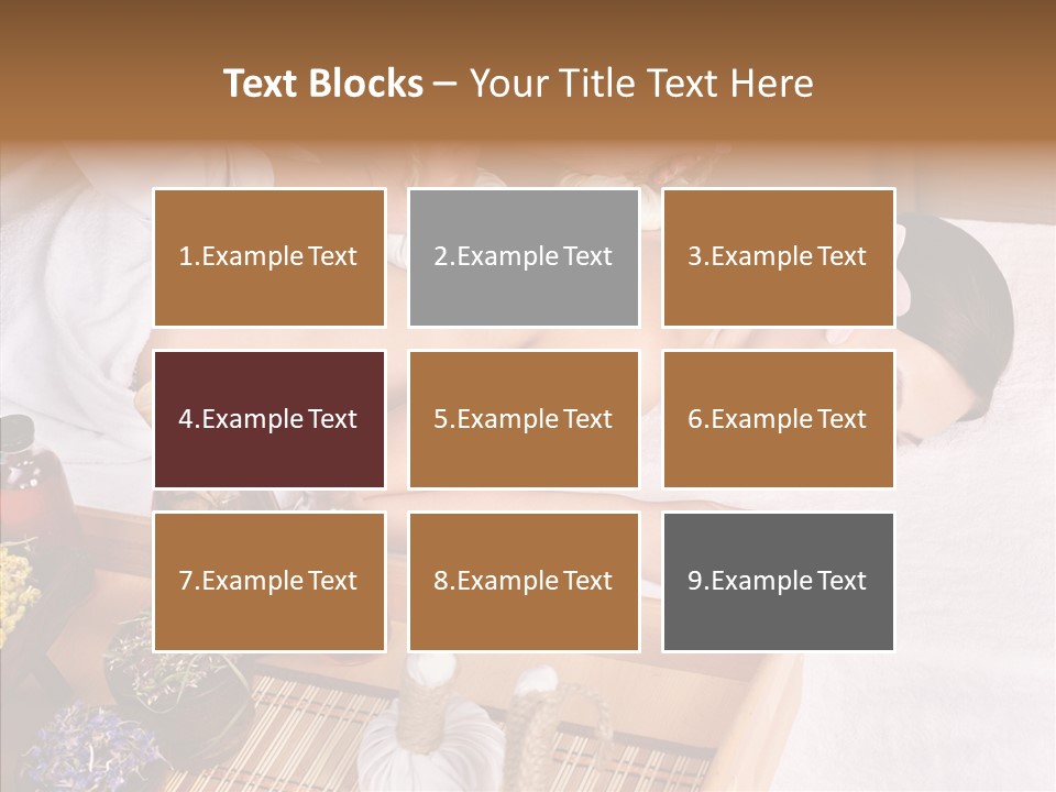 Tissue Massage Beauty Young Woman PowerPoint Template