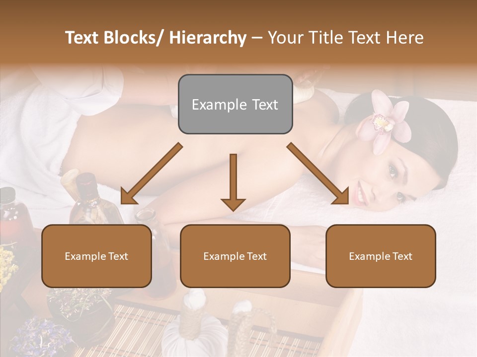 Tissue Massage Beauty Young Woman PowerPoint Template