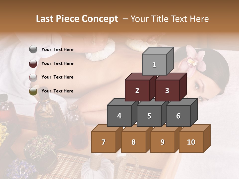 Tissue Massage Beauty Young Woman PowerPoint Template