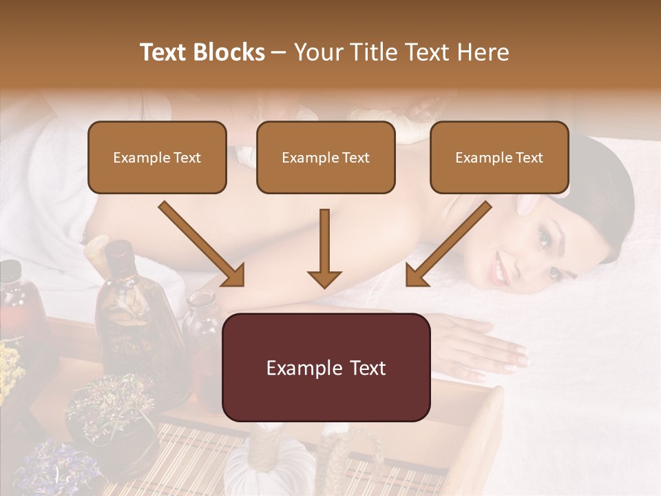 Tissue Massage Beauty Young Woman PowerPoint Template