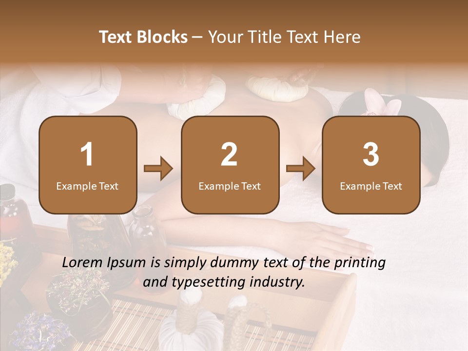 Tissue Massage Beauty Young Woman PowerPoint Template