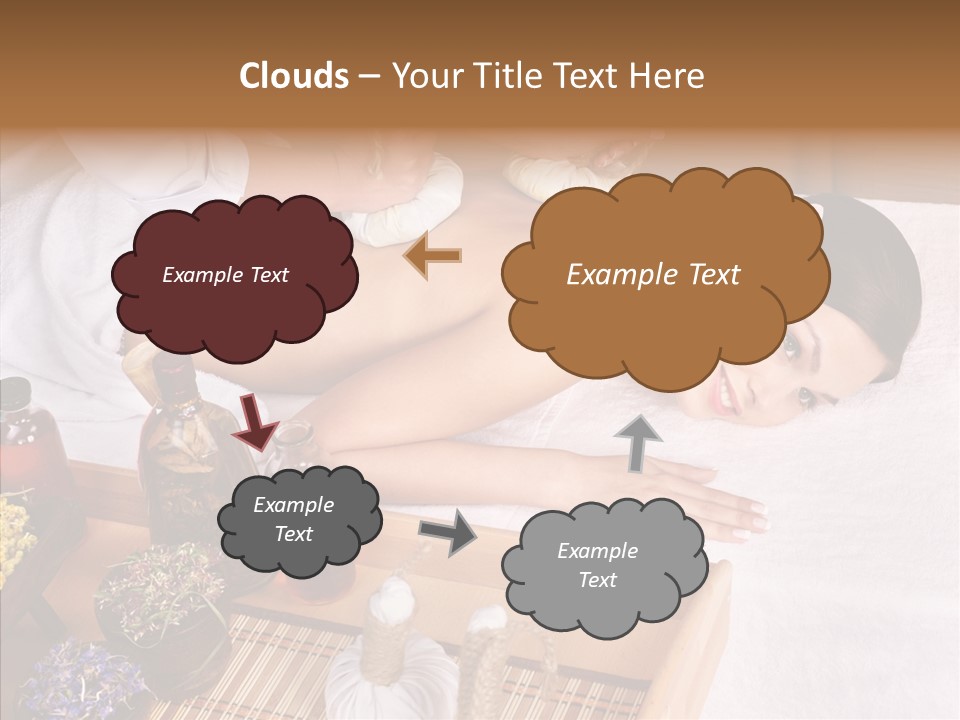 Tissue Massage Beauty Young Woman PowerPoint Template