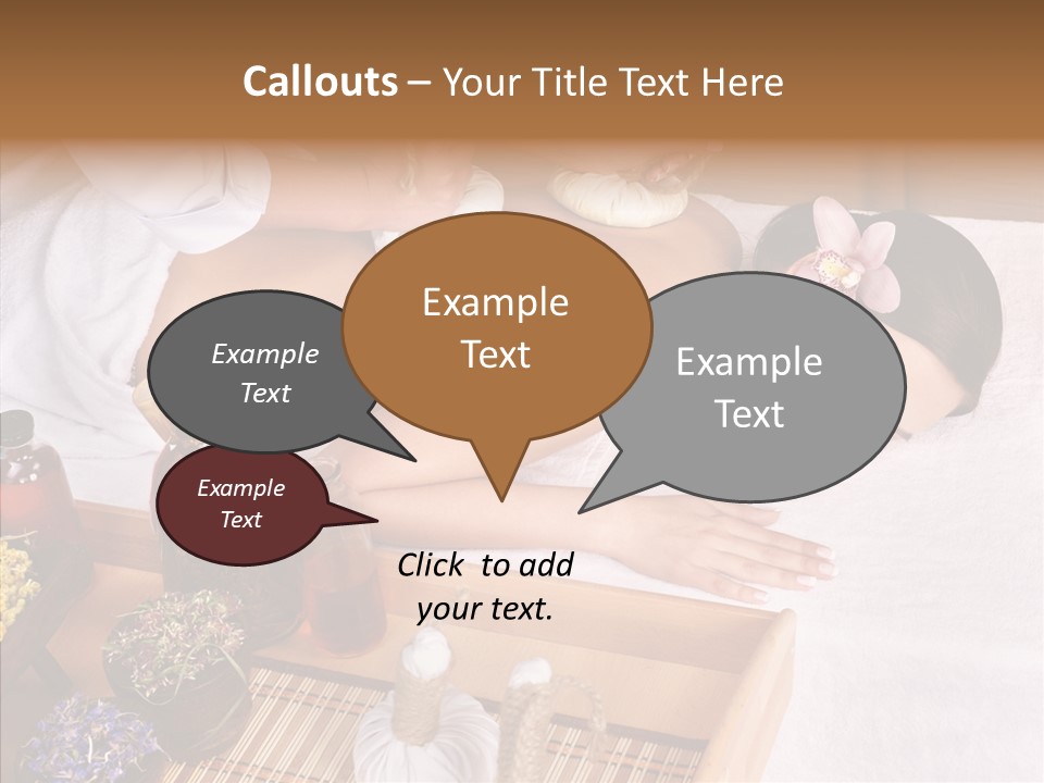 Tissue Massage Beauty Young Woman PowerPoint Template