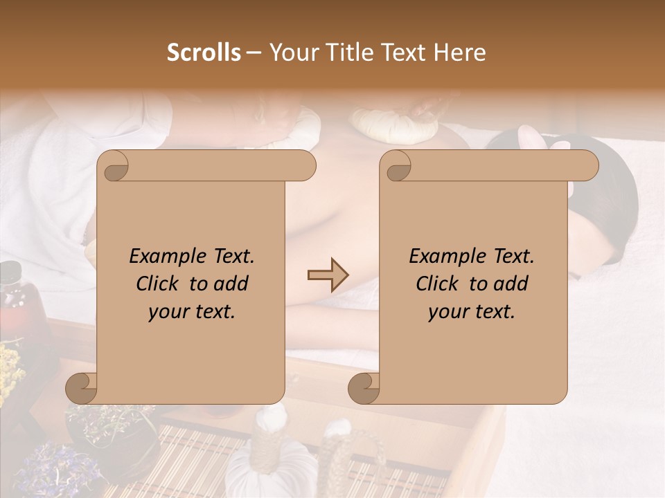 Tissue Massage Beauty Young Woman PowerPoint Template