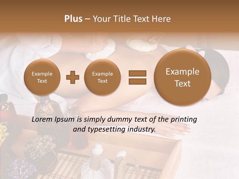 Tissue Massage Beauty Young Woman PowerPoint Template