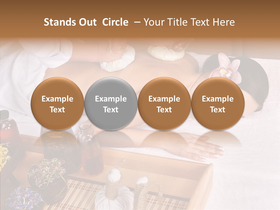 Tissue Massage Beauty Young Woman PowerPoint Template