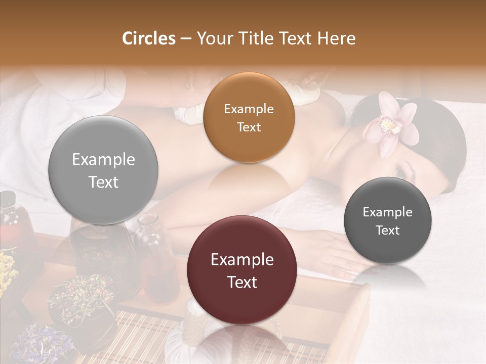 Tissue Massage Beauty Young Woman PowerPoint Template