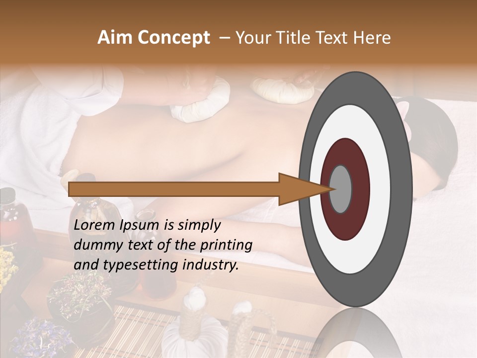 Tissue Massage Beauty Young Woman PowerPoint Template