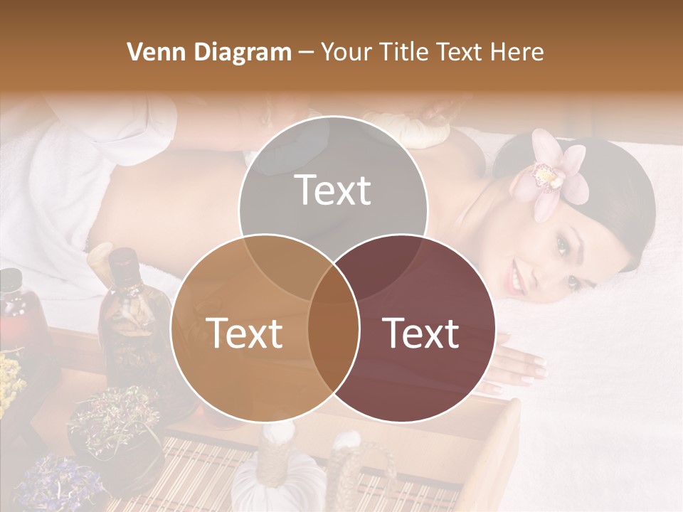 Tissue Massage Beauty Young Woman PowerPoint Template