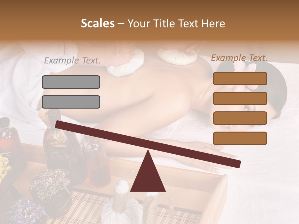 Tissue Massage Beauty Young Woman PowerPoint Template