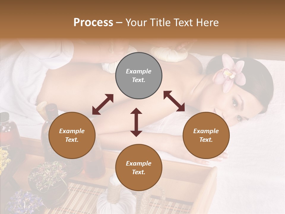 Tissue Massage Beauty Young Woman PowerPoint Template