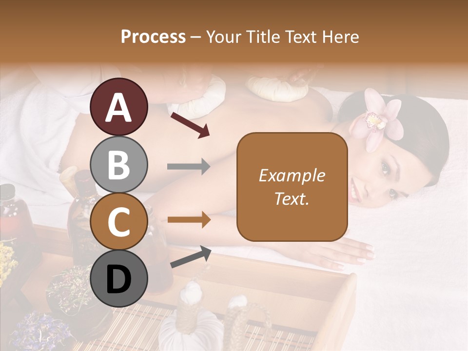 Tissue Massage Beauty Young Woman PowerPoint Template