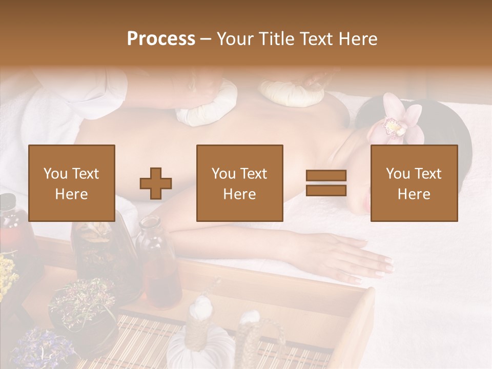 Tissue Massage Beauty Young Woman PowerPoint Template