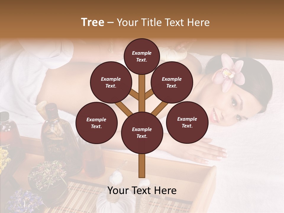 Tissue Massage Beauty Young Woman PowerPoint Template