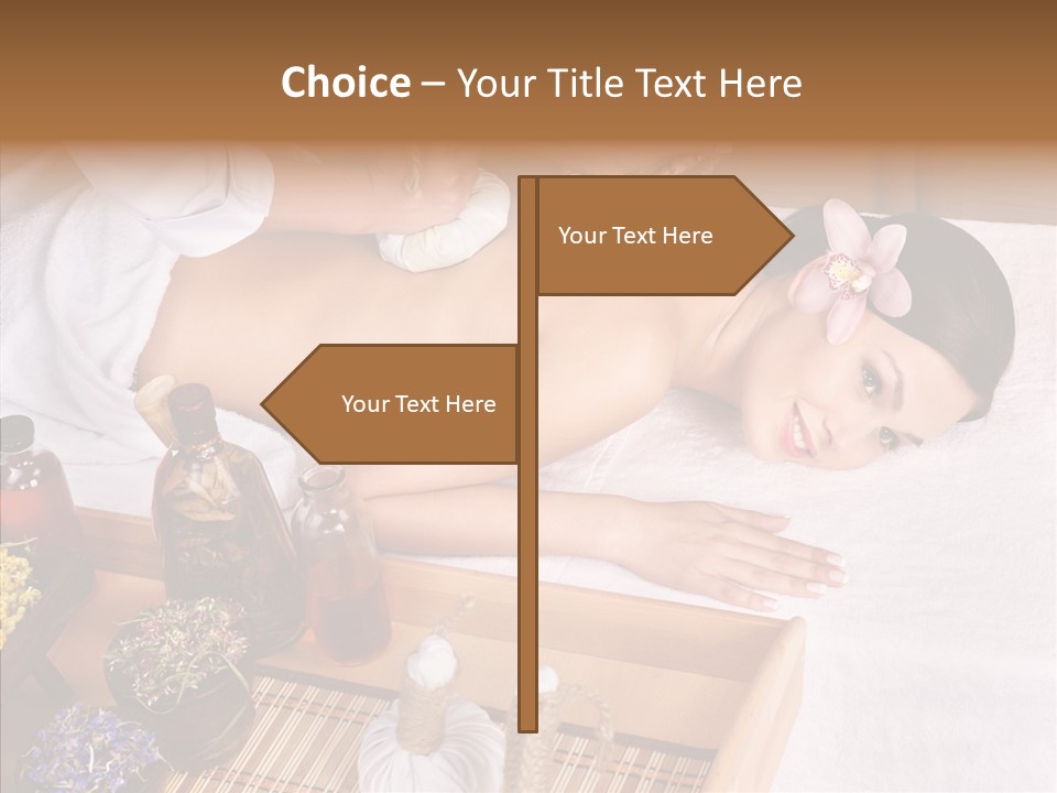 Tissue Massage Beauty Young Woman PowerPoint Template