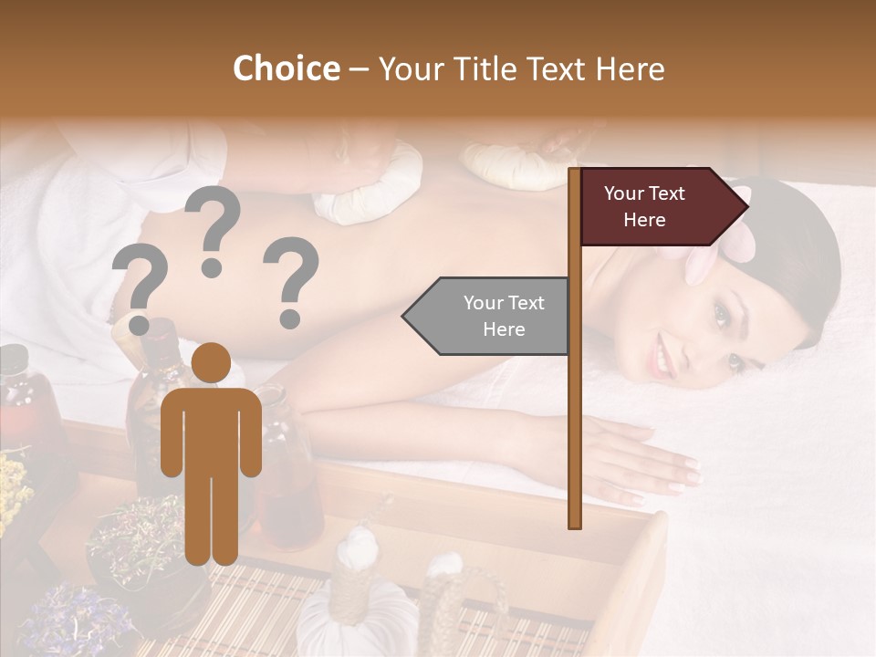 Tissue Massage Beauty Young Woman PowerPoint Template
