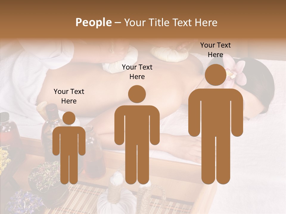 Tissue Massage Beauty Young Woman PowerPoint Template