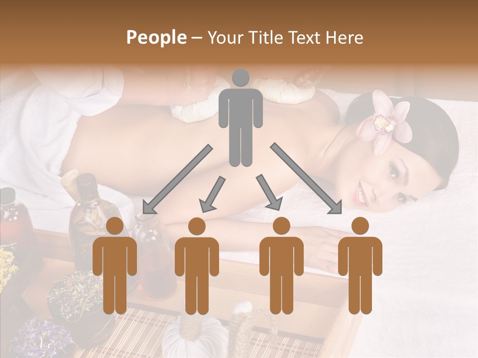 Tissue Massage Beauty Young Woman PowerPoint Template