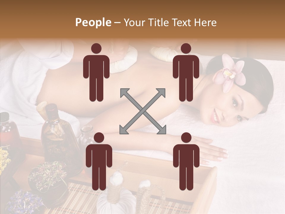 Tissue Massage Beauty Young Woman PowerPoint Template