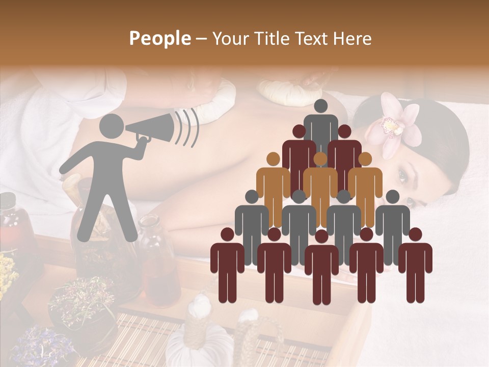 Tissue Massage Beauty Young Woman PowerPoint Template