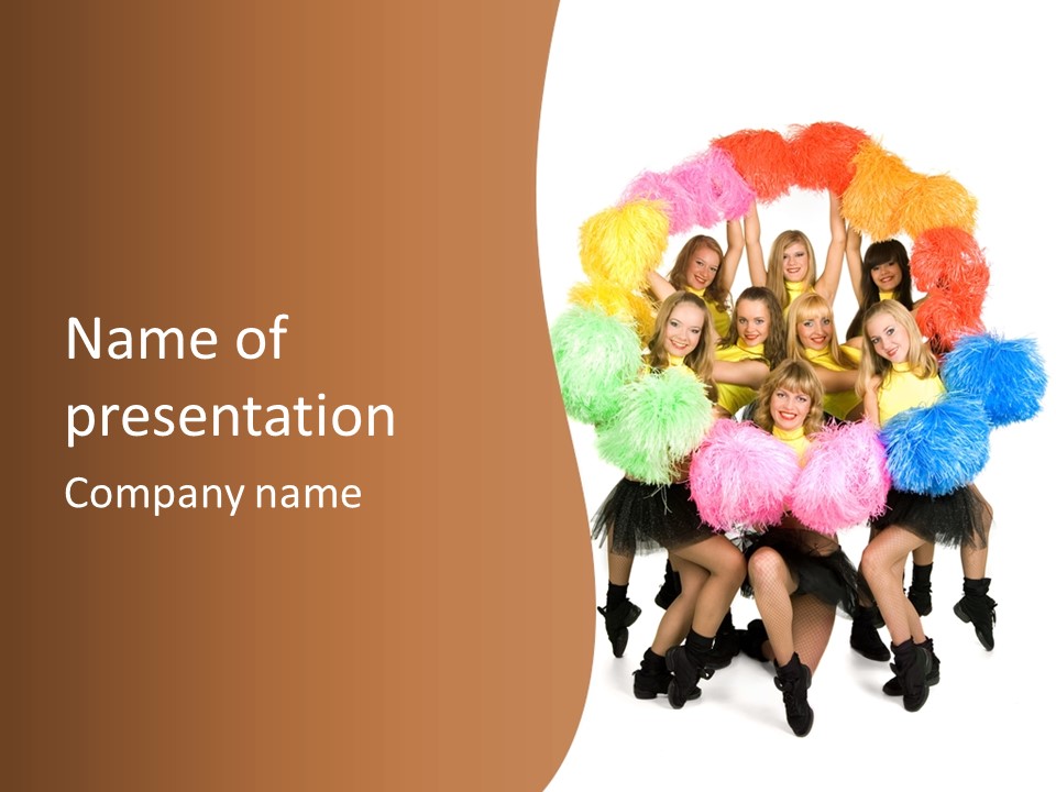 Squad Dancing Group PowerPoint Template