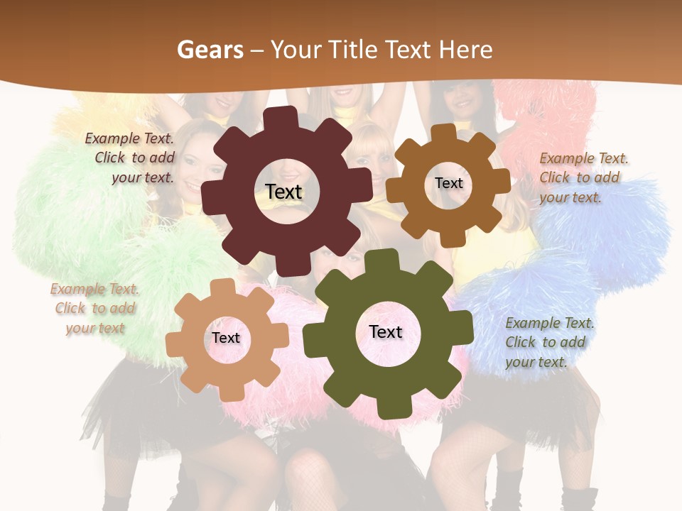 Squad Dancing Group PowerPoint Template