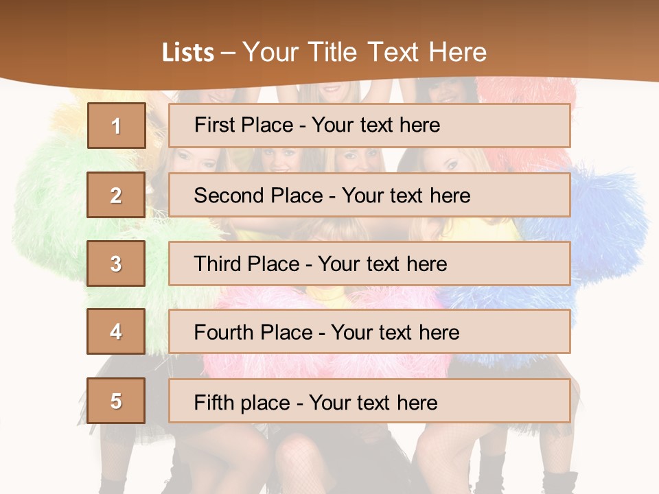 Squad Dancing Group PowerPoint Template