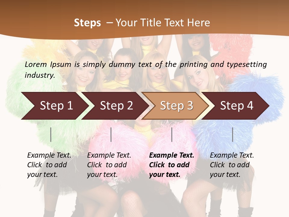 Squad Dancing Group PowerPoint Template