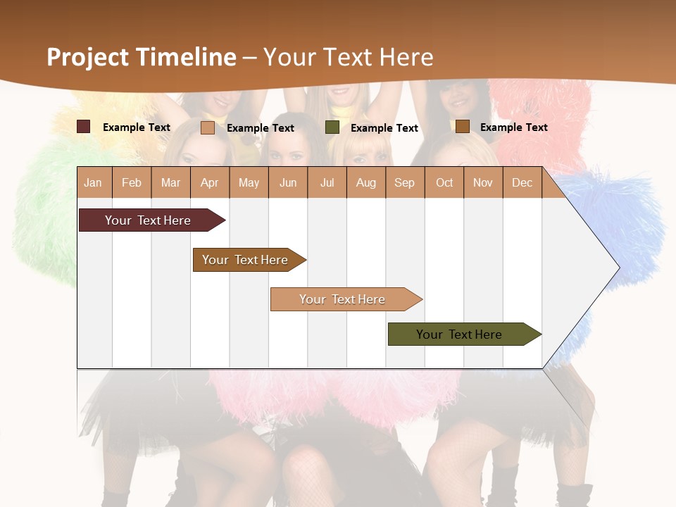 Squad Dancing Group PowerPoint Template