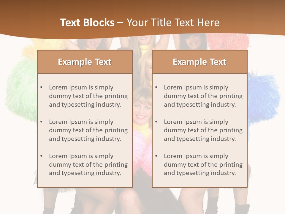 Squad Dancing Group PowerPoint Template