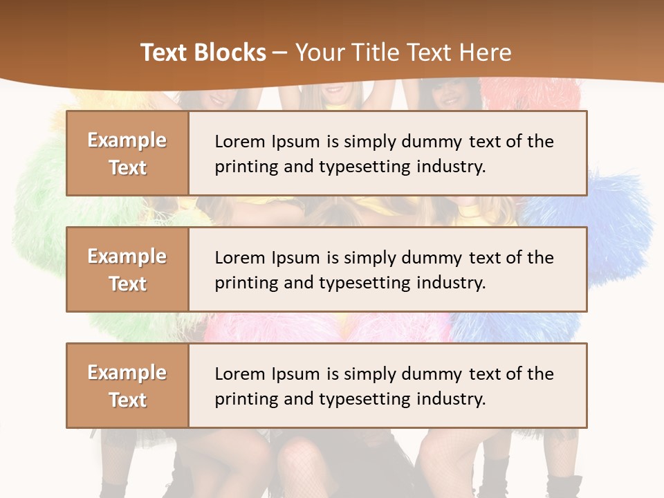 Squad Dancing Group PowerPoint Template