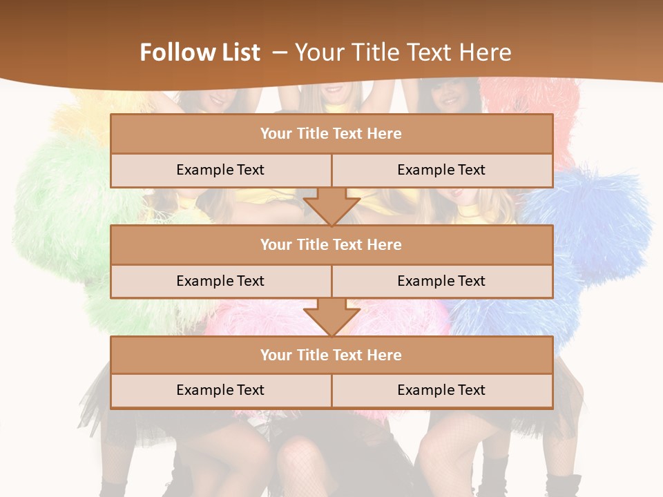 Squad Dancing Group PowerPoint Template