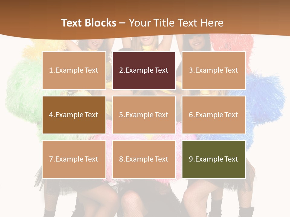 Squad Dancing Group PowerPoint Template