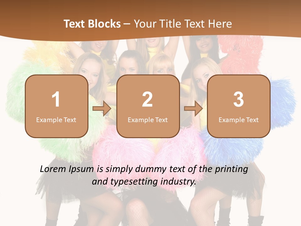 Squad Dancing Group PowerPoint Template