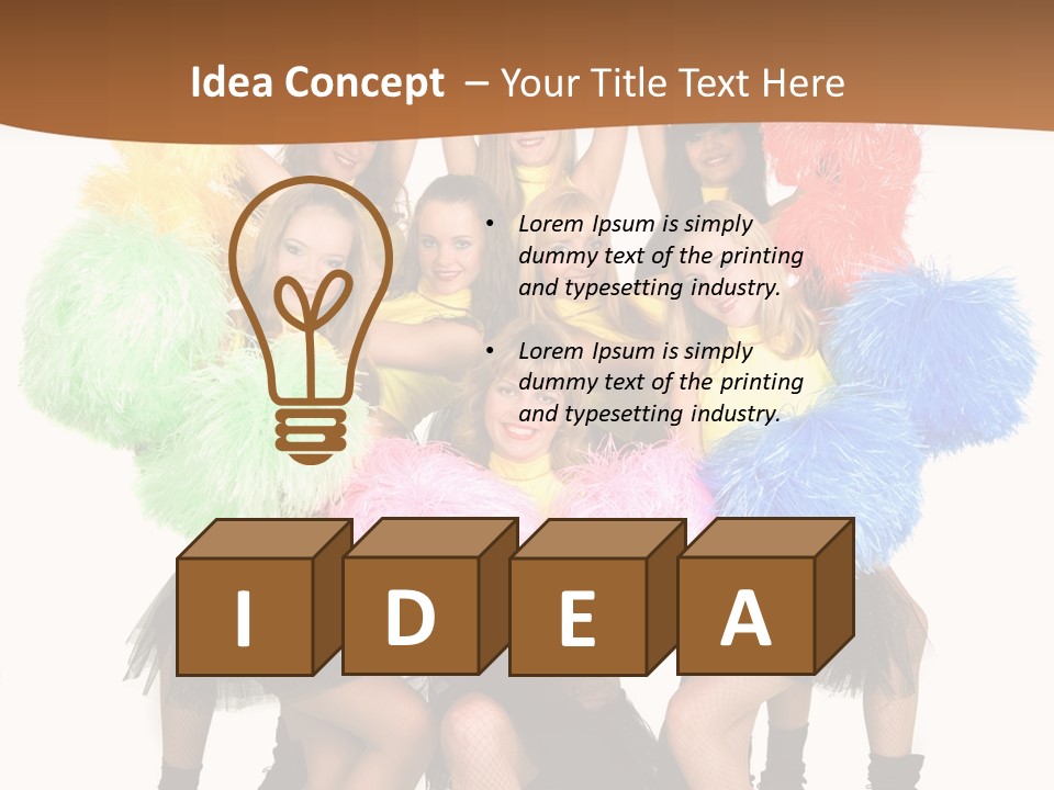 Squad Dancing Group PowerPoint Template