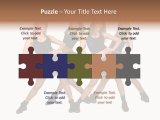 Women Cheering Cheerful PowerPoint Template