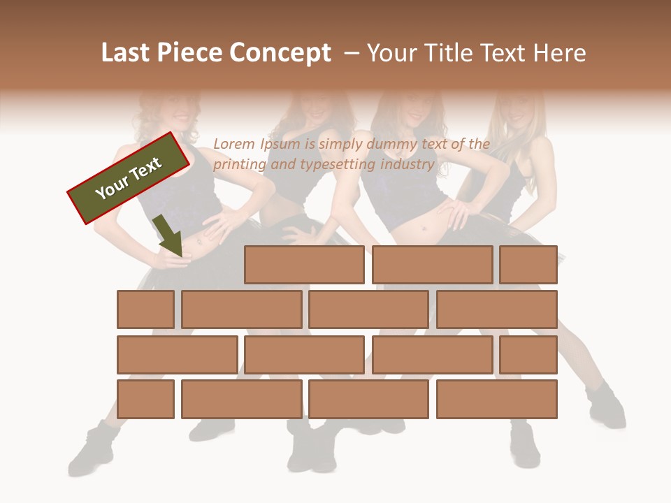 Women Cheering Cheerful PowerPoint Template