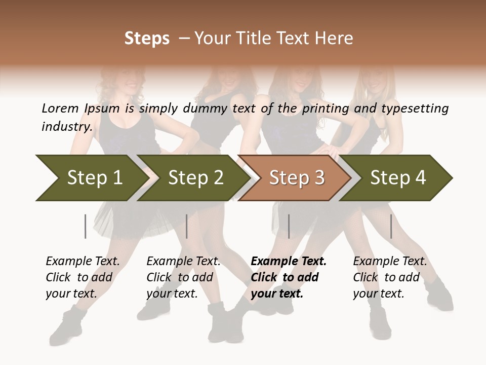 Women Cheering Cheerful PowerPoint Template