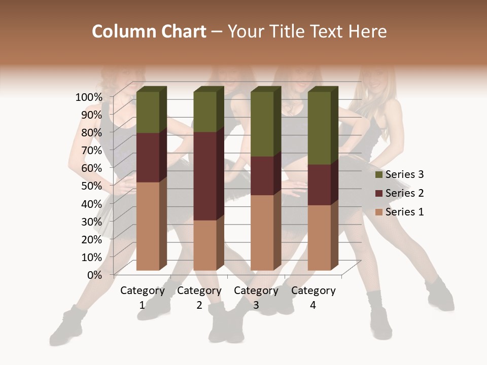 Women Cheering Cheerful PowerPoint Template