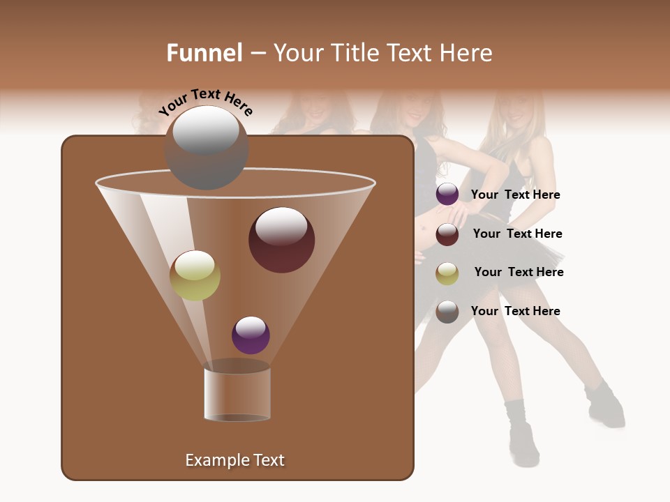 Women Cheering Cheerful PowerPoint Template