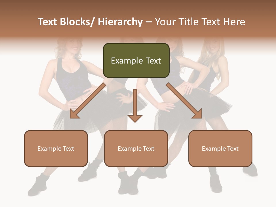 Women Cheering Cheerful PowerPoint Template