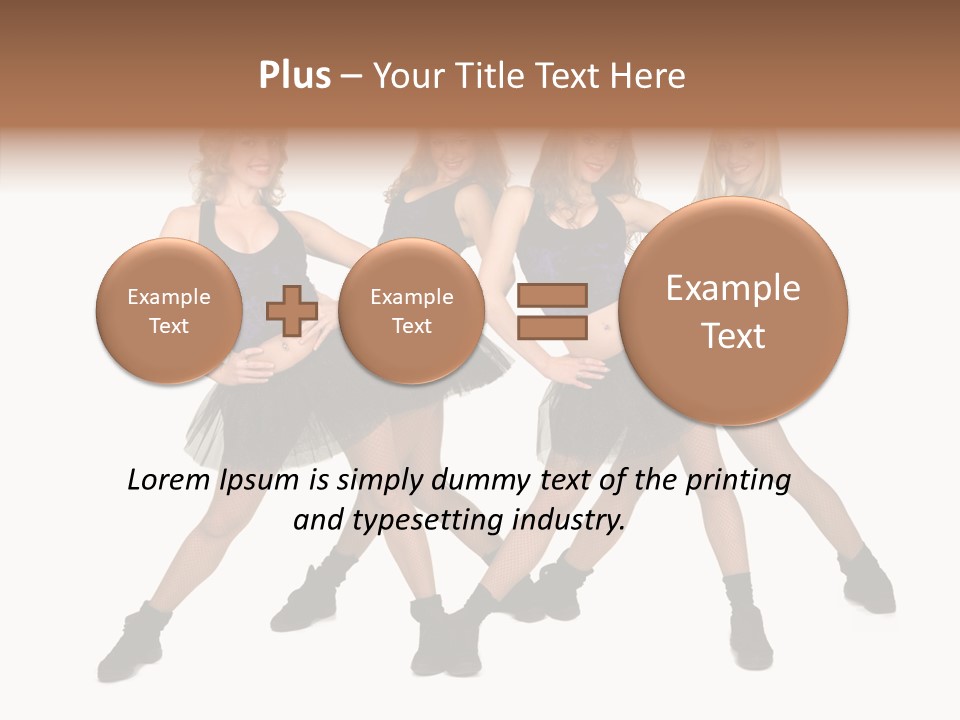 Women Cheering Cheerful PowerPoint Template