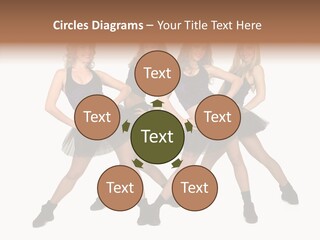 Women Cheering Cheerful PowerPoint Template