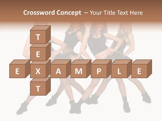 Women Cheering Cheerful PowerPoint Template